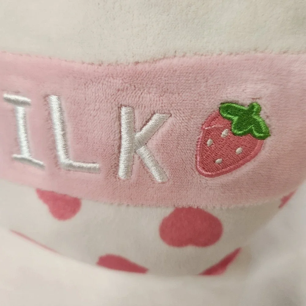 Squishmallows Amelie Strawberry Milk Food Squad Plush Toy Kellytoy 2022 Pink